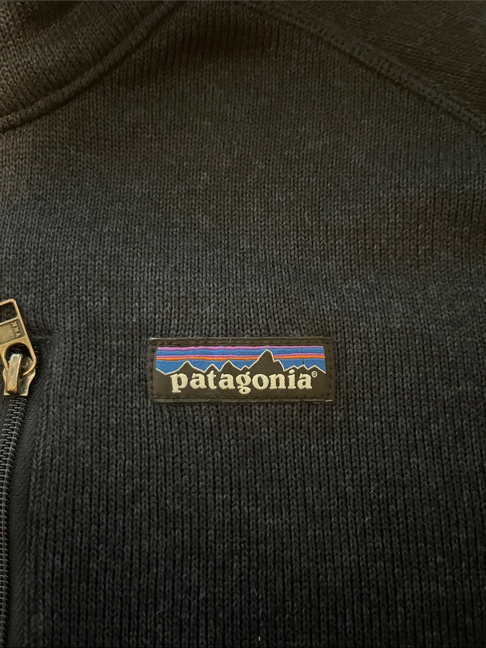 Patagonia Men’s Navy Quarter-Zip Fleece Pullover - Picture 2 of 5